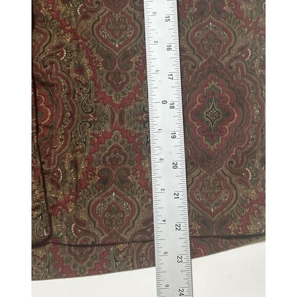 Lauren Ralph Lauren Shirt Womens Petite Small Paisley Leisure Pajama  Embroidery - Picture 9 of 9